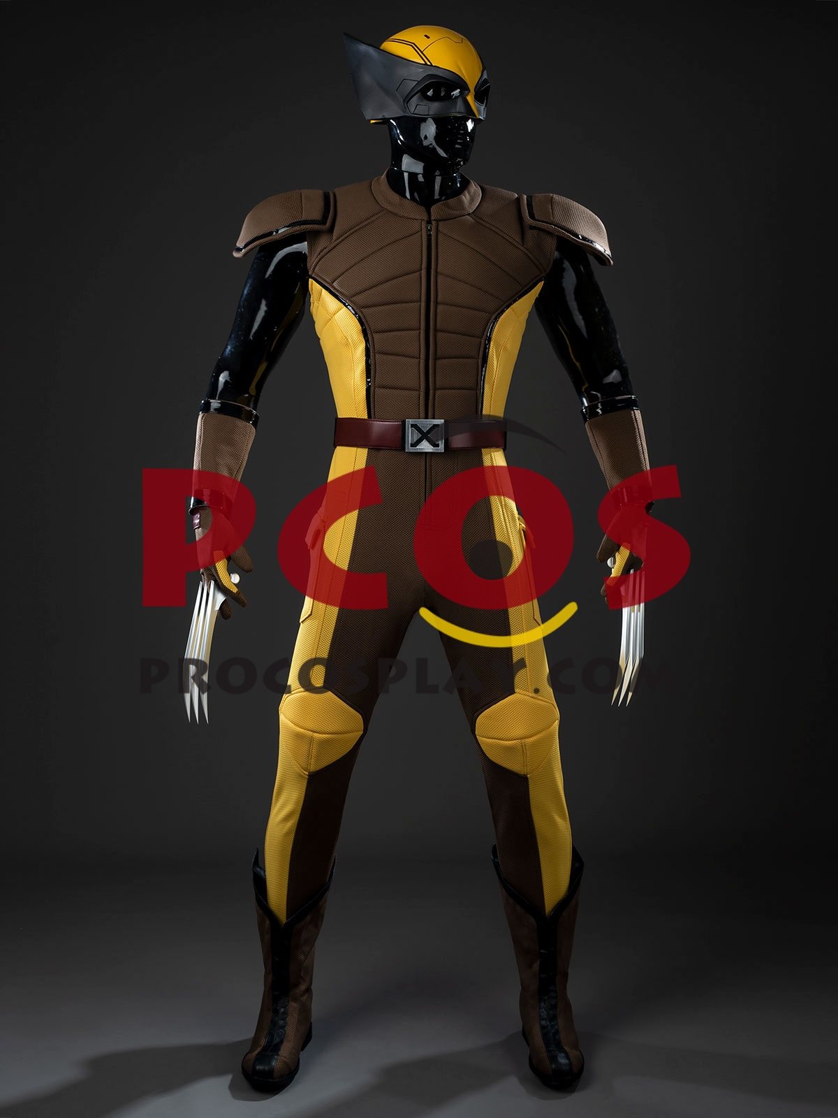 (image for) Deadpool 3 James Howlett Wolverine Cosplay Costume Brown Version C09547