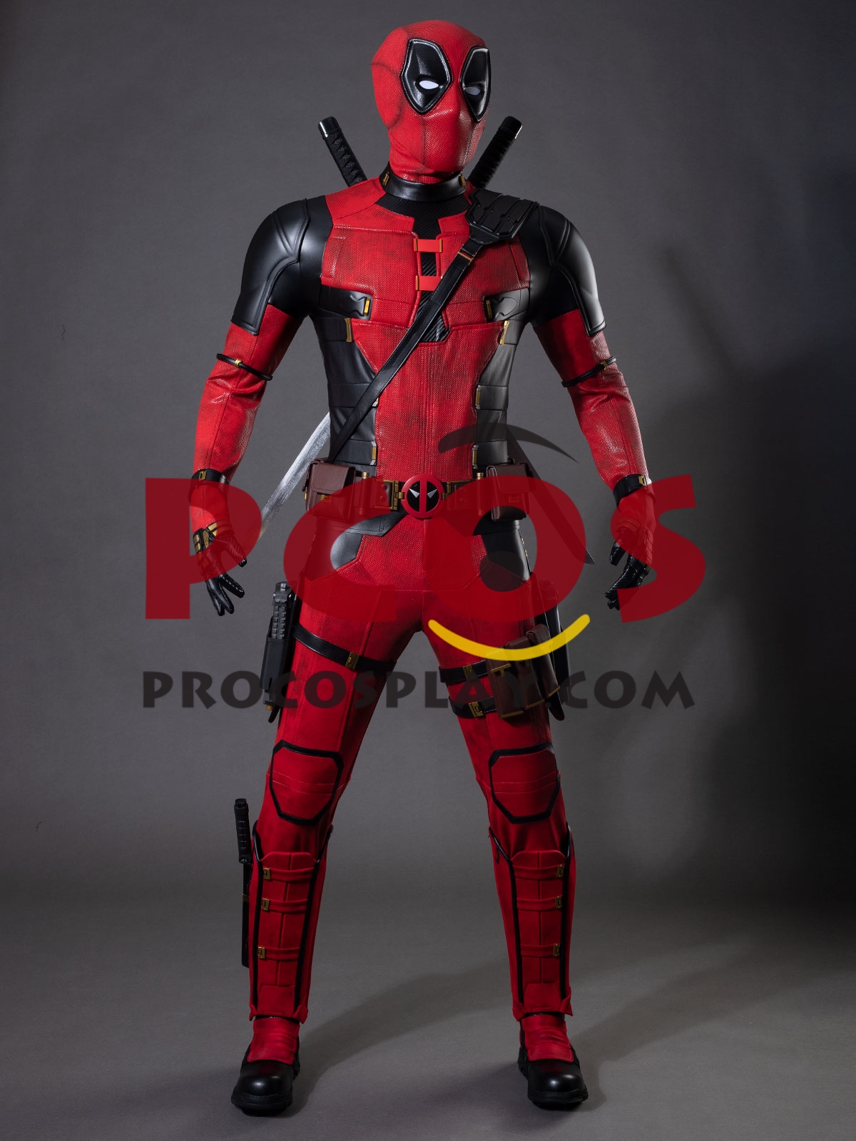 (image for) Deadpool 3 Deadpool & Wolverine Wade Wilson Deadpool Cosplay Costume C09387 High-End Distressed Version 113 Chart