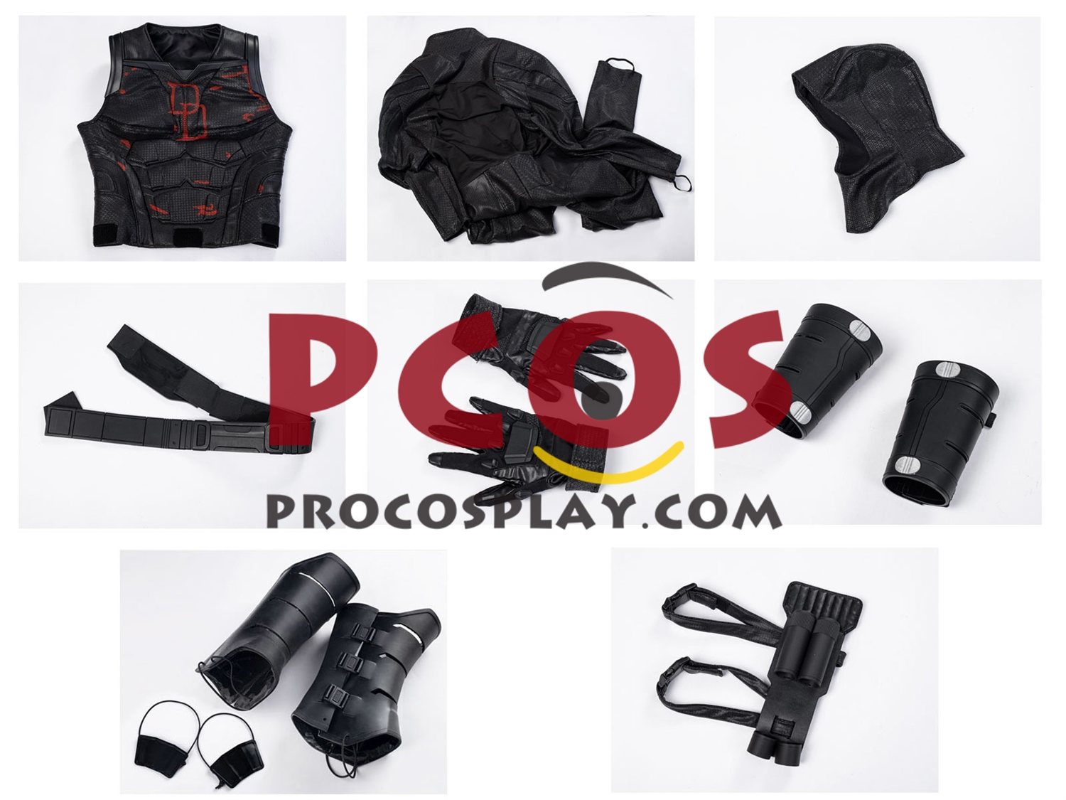 Ready to Ship Daredevil: Born Again Daredevil Matt Murdock Cosplay Costume Shadowland Version C09907S