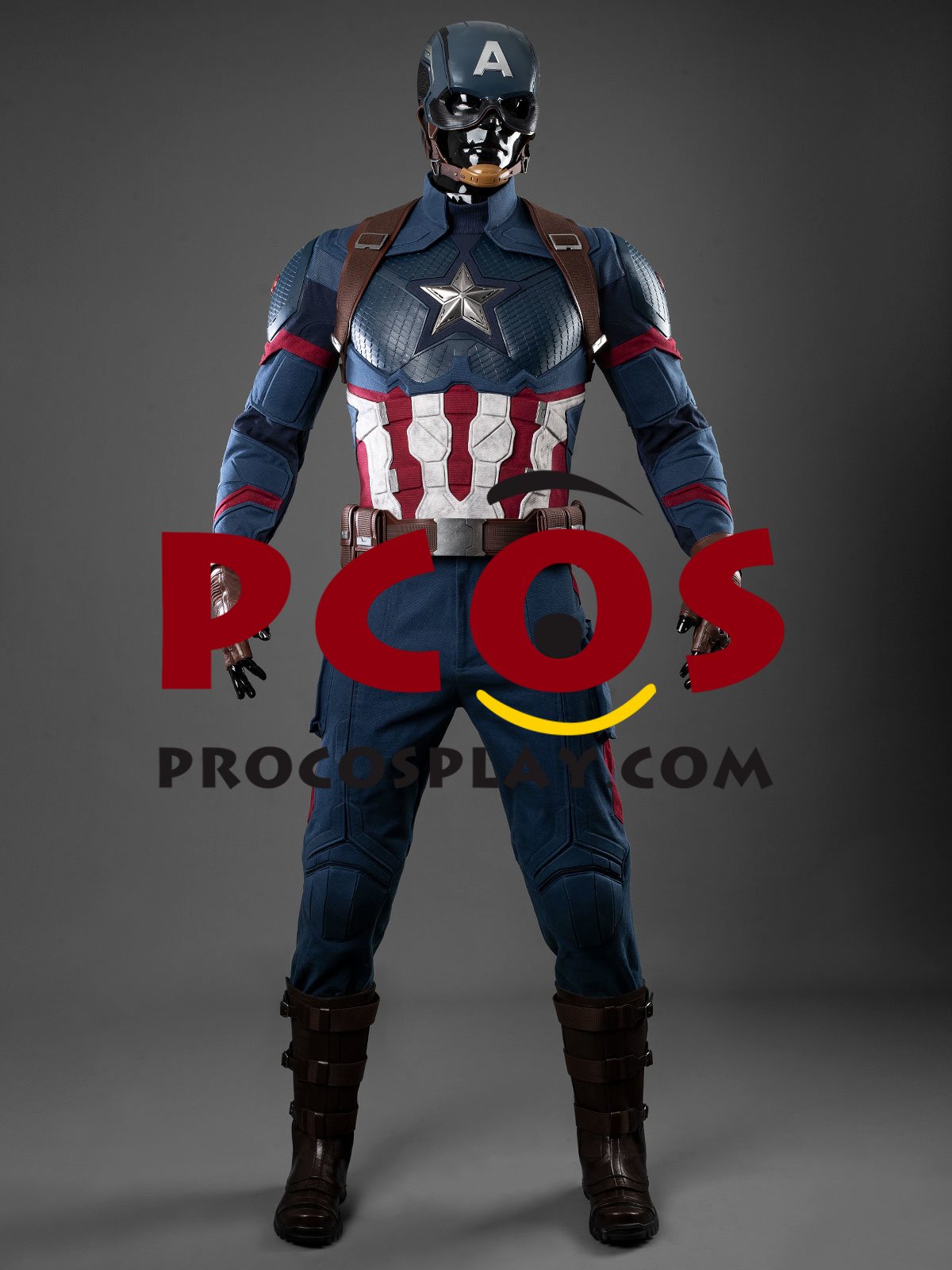 (image for) Endgame Captain America Steve Rogers Cosplay Costume Retro Version C09815S