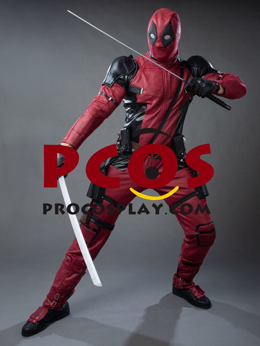 Deadpool 2 Wade Wilson Cosplay Costume Pleather Version mp003992