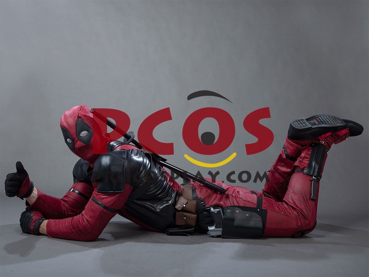 Ready to Ship Deadpool 2 Wade Wilson Cosplay Costume Pleather Version mp003992
