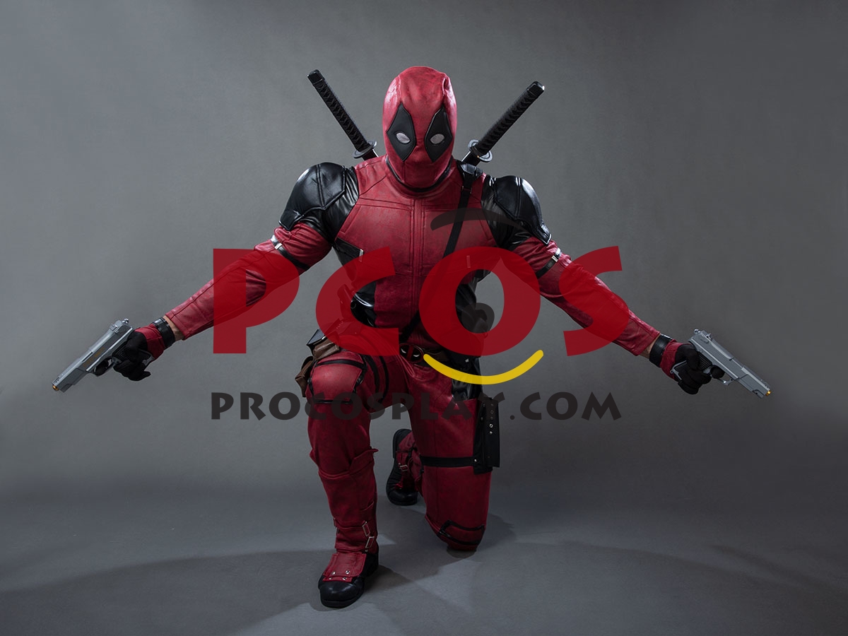 Ready to Ship Deadpool 2 Wade Wilson Cosplay Costume Pleather Version mp003992