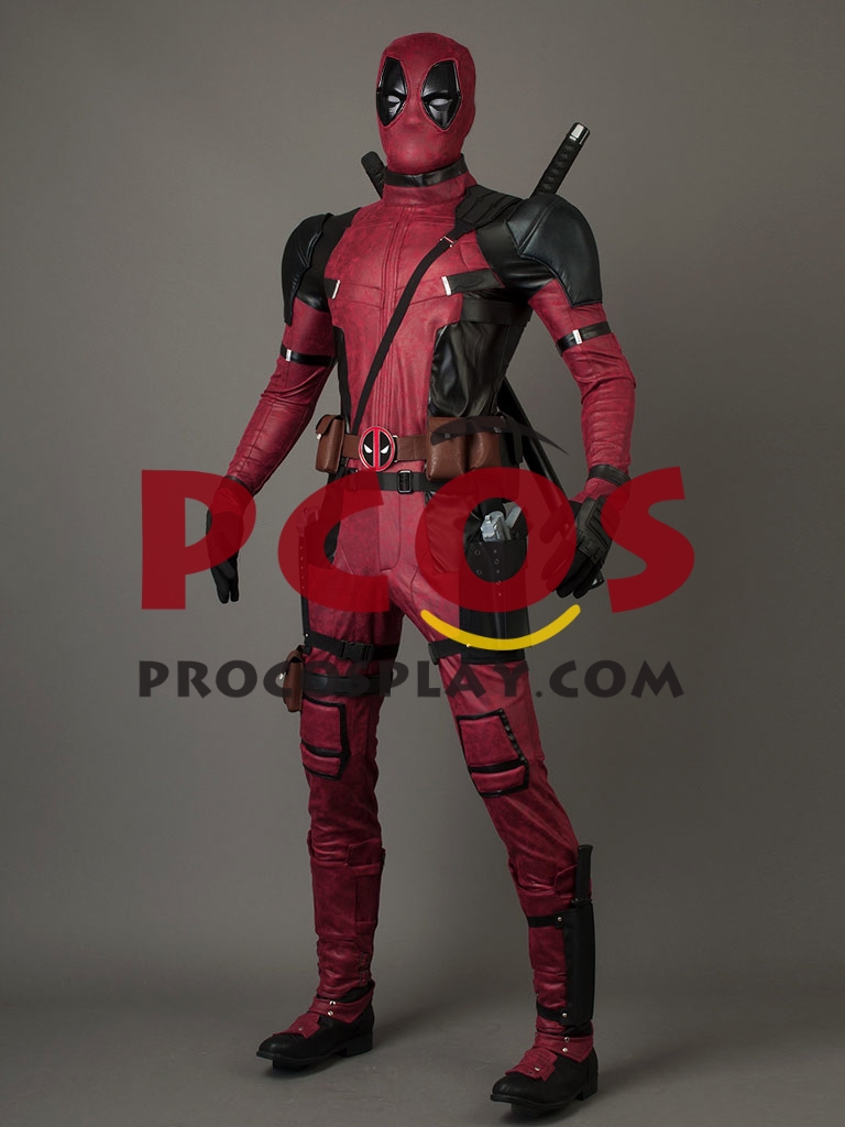 Ready to Ship Deadpool 2 Wade Wilson Cosplay Costume Pleather Version mp003992