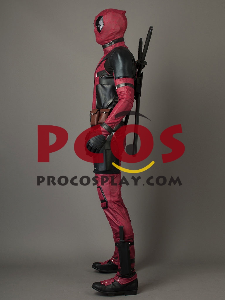 Ready to Ship Deadpool 2 Wade Wilson Cosplay Costume Pleather Version mp003992