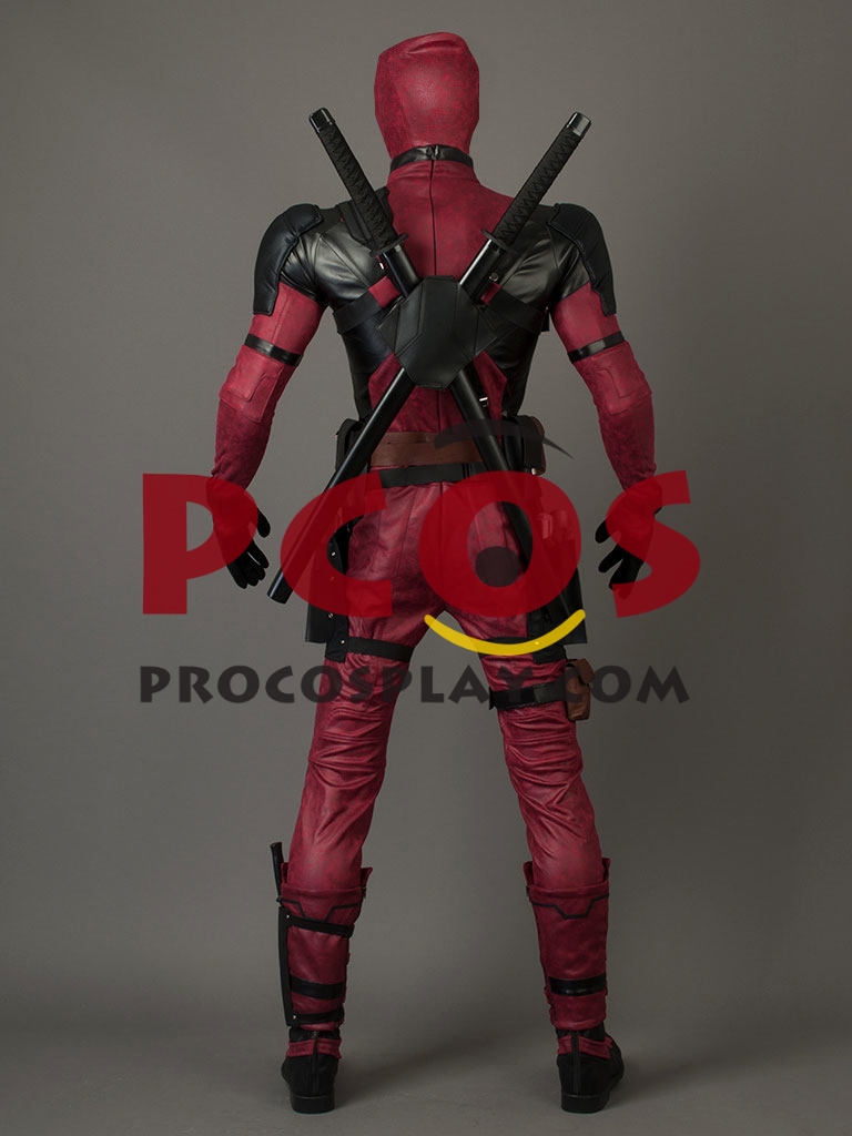 Ready to Ship Deadpool 2 Wade Wilson Cosplay Costume Pleather Version mp003992