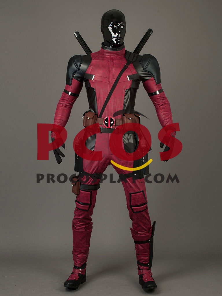 Ready to Ship Deadpool 2 Wade Wilson Cosplay Costume Pleather Version mp003992