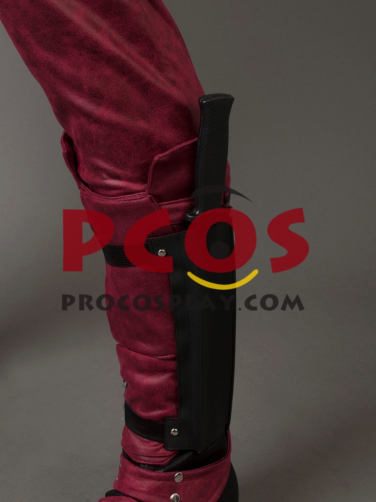 Ready to Ship Deadpool 2 Wade Wilson Cosplay Costume Pleather Version mp003992