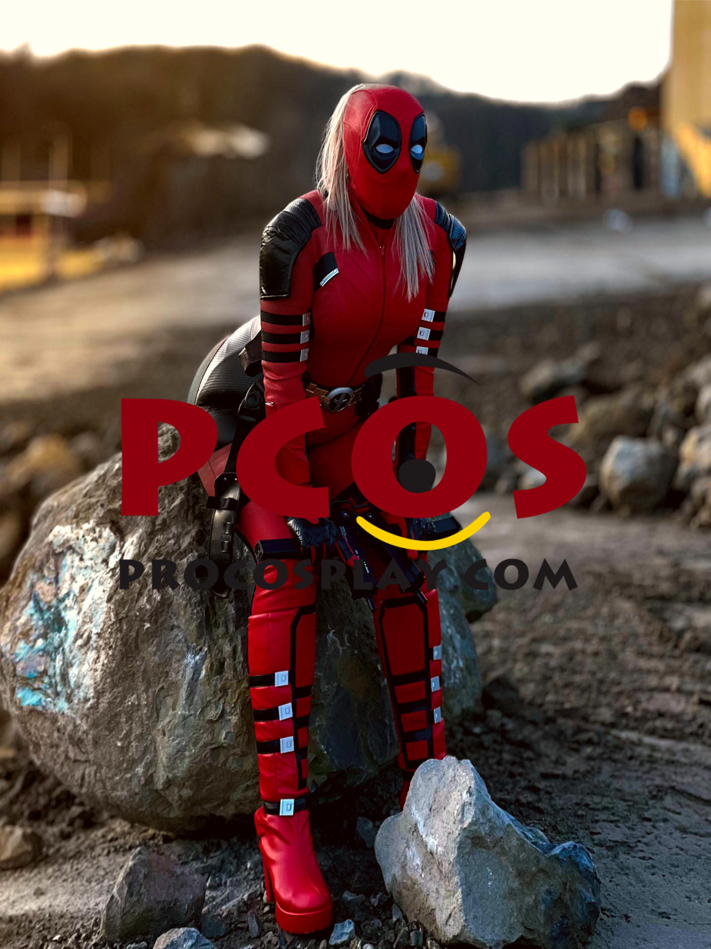 Deadpool 3 Deadpool & Wolverine Lady Deadpool Wanda Wilson Cosplay Costume 113 Chart C09388