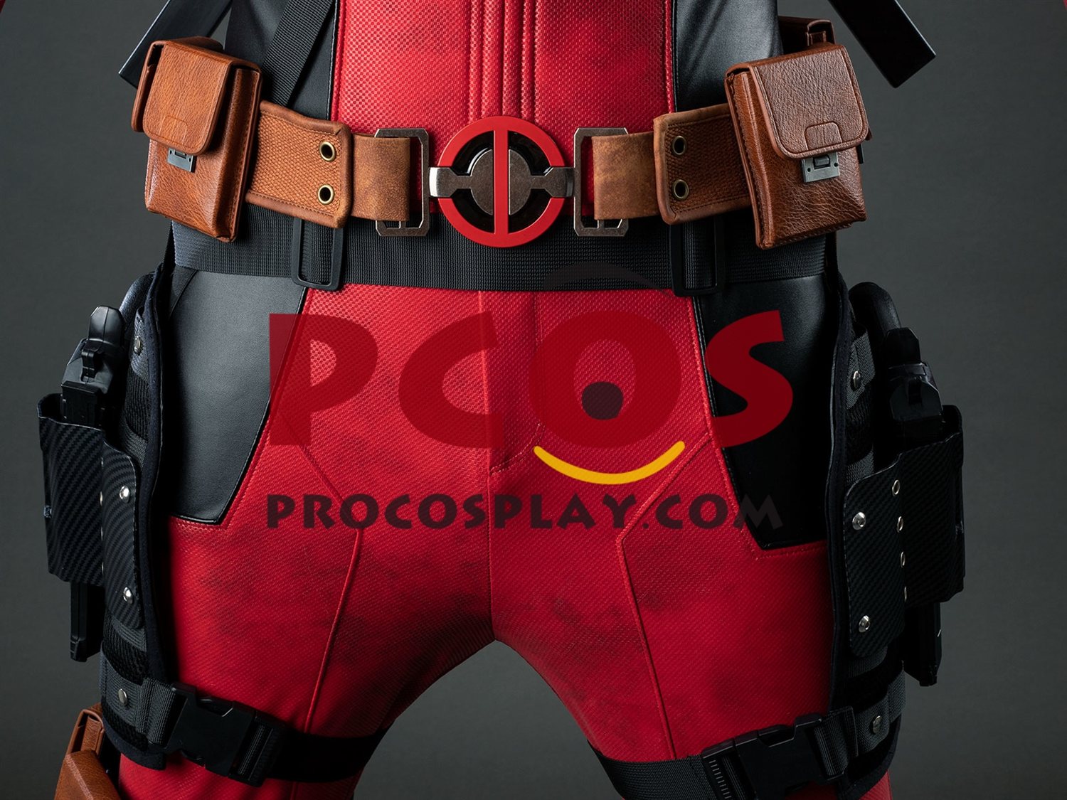 Deadpool 2 Wade Wilson Cosplay Costume Distressed Version C09852S