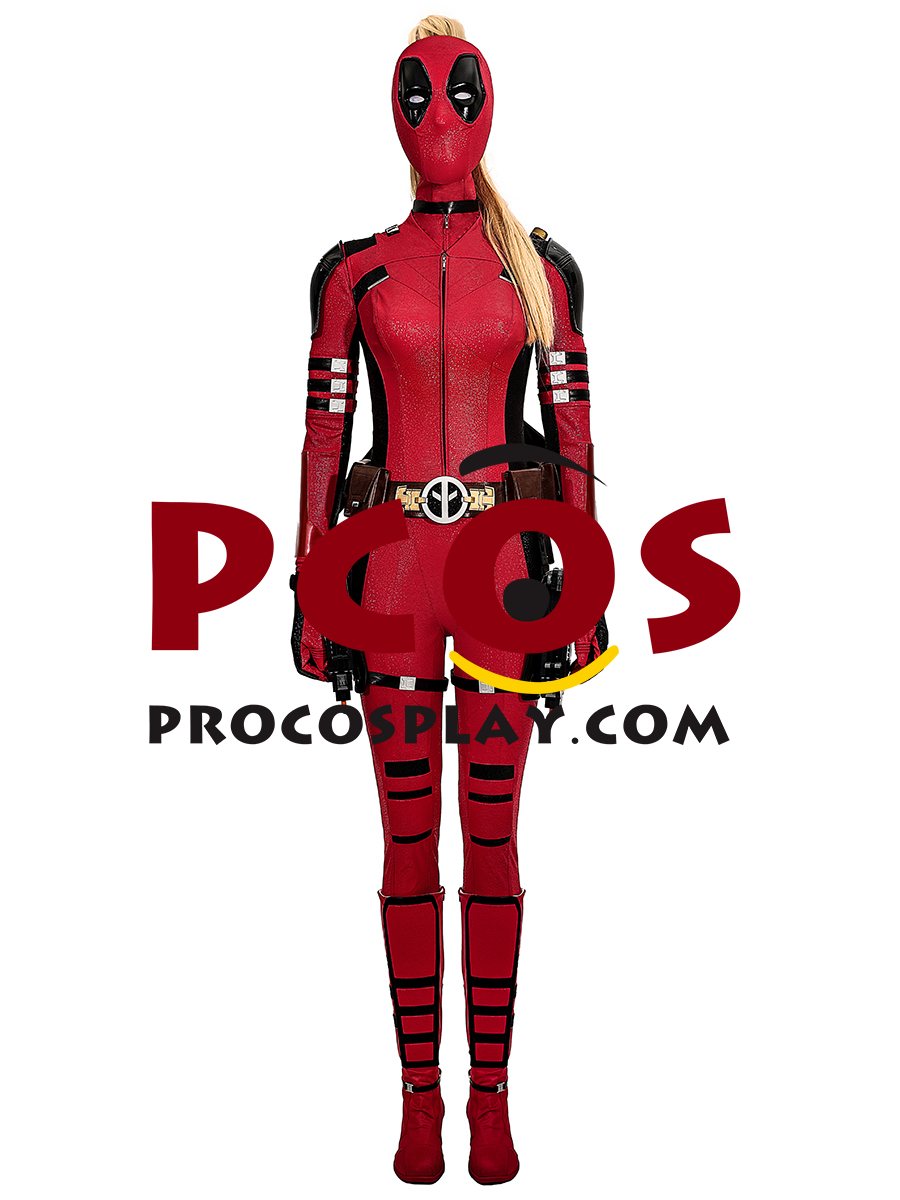 (image for) Deadpool 3 Deadpool & Wolverine Lady Deadpool Wanda Wilson Cosplay Costume C09166-AA