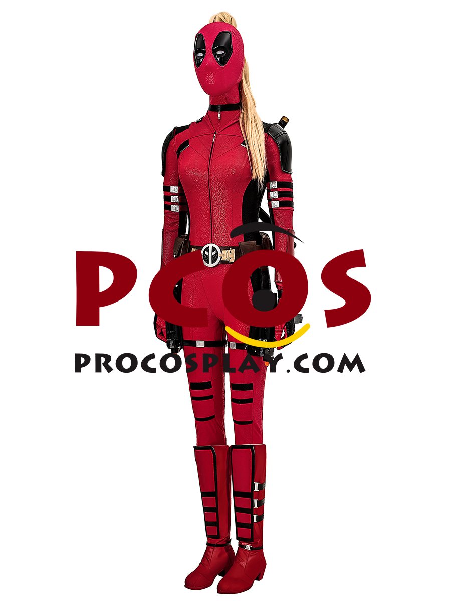Deadpool 3 Deadpool & Wolverine Lady Deadpool Wanda Wilson Cosplay Costume C09166-AA
