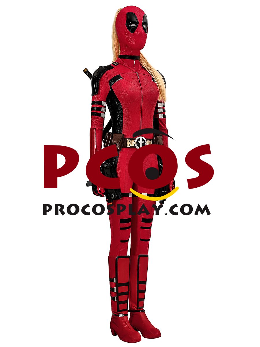 Deadpool 3 Deadpool & Wolverine Lady Deadpool Wanda Wilson Cosplay Costume C09166-AA