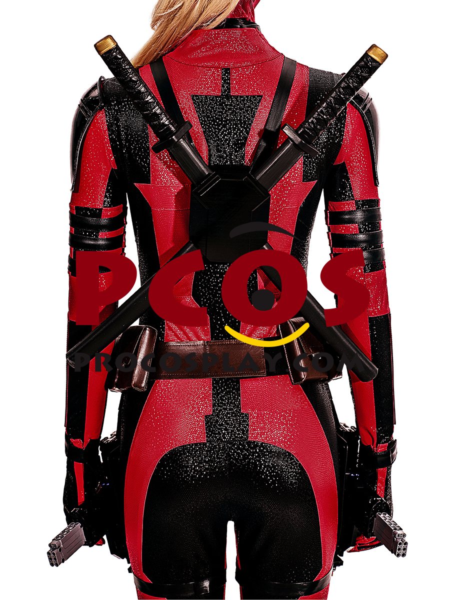 Deadpool 3 Deadpool & Wolverine Lady Deadpool Wanda Wilson Cosplay Costume C09166-AA