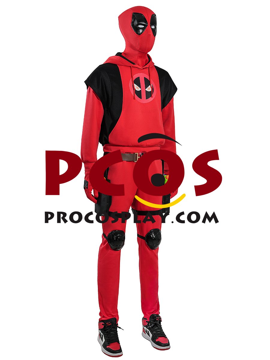 Deadpool 3 Deadpool & Wolverine Kidpool Wade Wilson Cosplay Hoodie Adult Version C09192