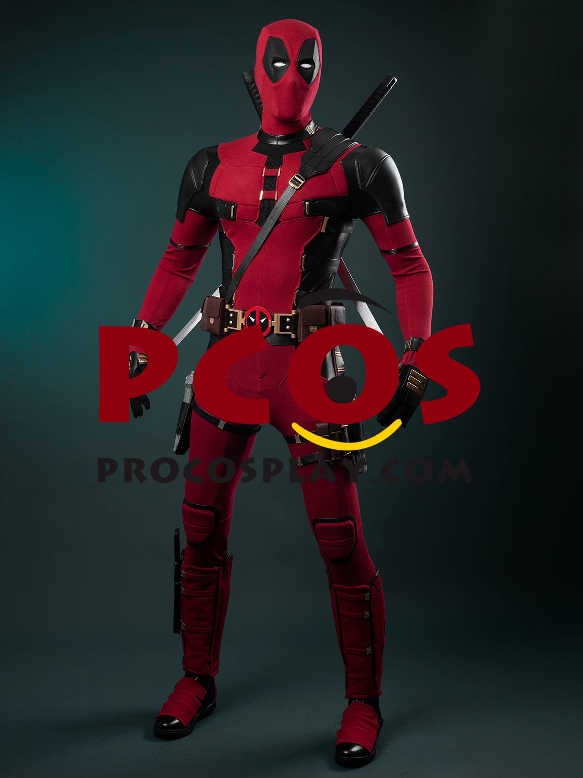 (image for) Ready to Ship Deadpool 3 Deadpool & Wolverine Deadpool Wade Wilson Cosplay Costume C09218S-AAA