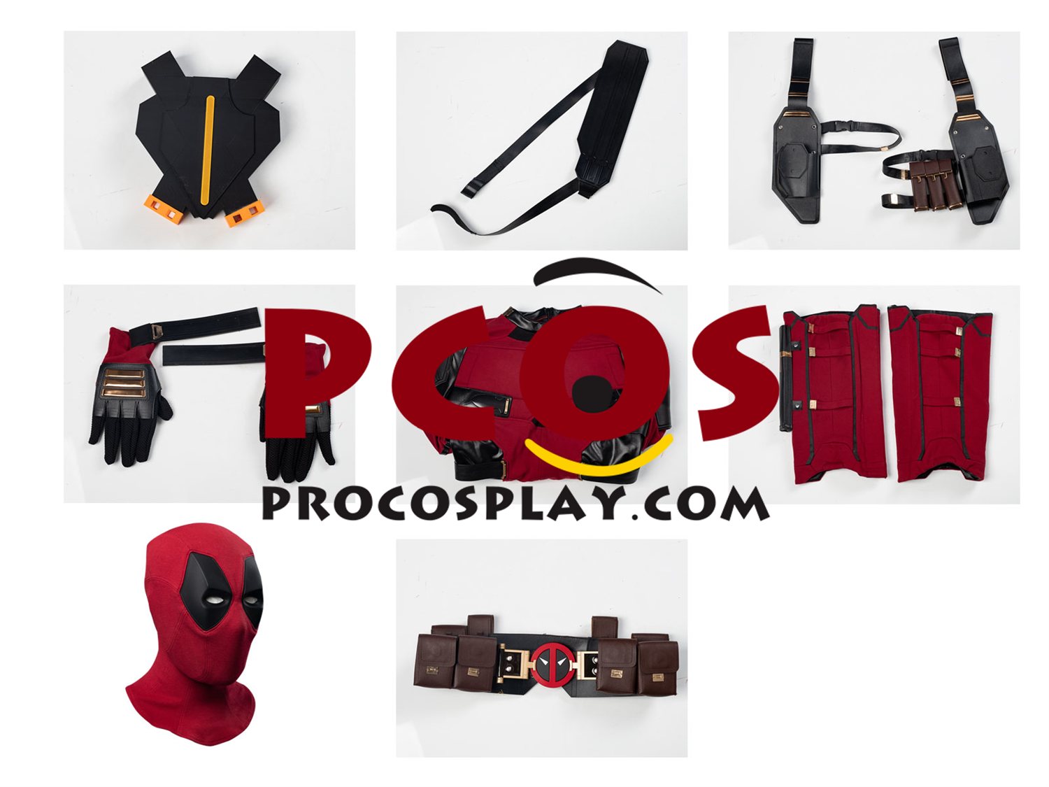 Ready to Ship Deadpool 3 Deadpool & Wolverine Deadpool Wade Wilson Cosplay Costume C09218S-AAA