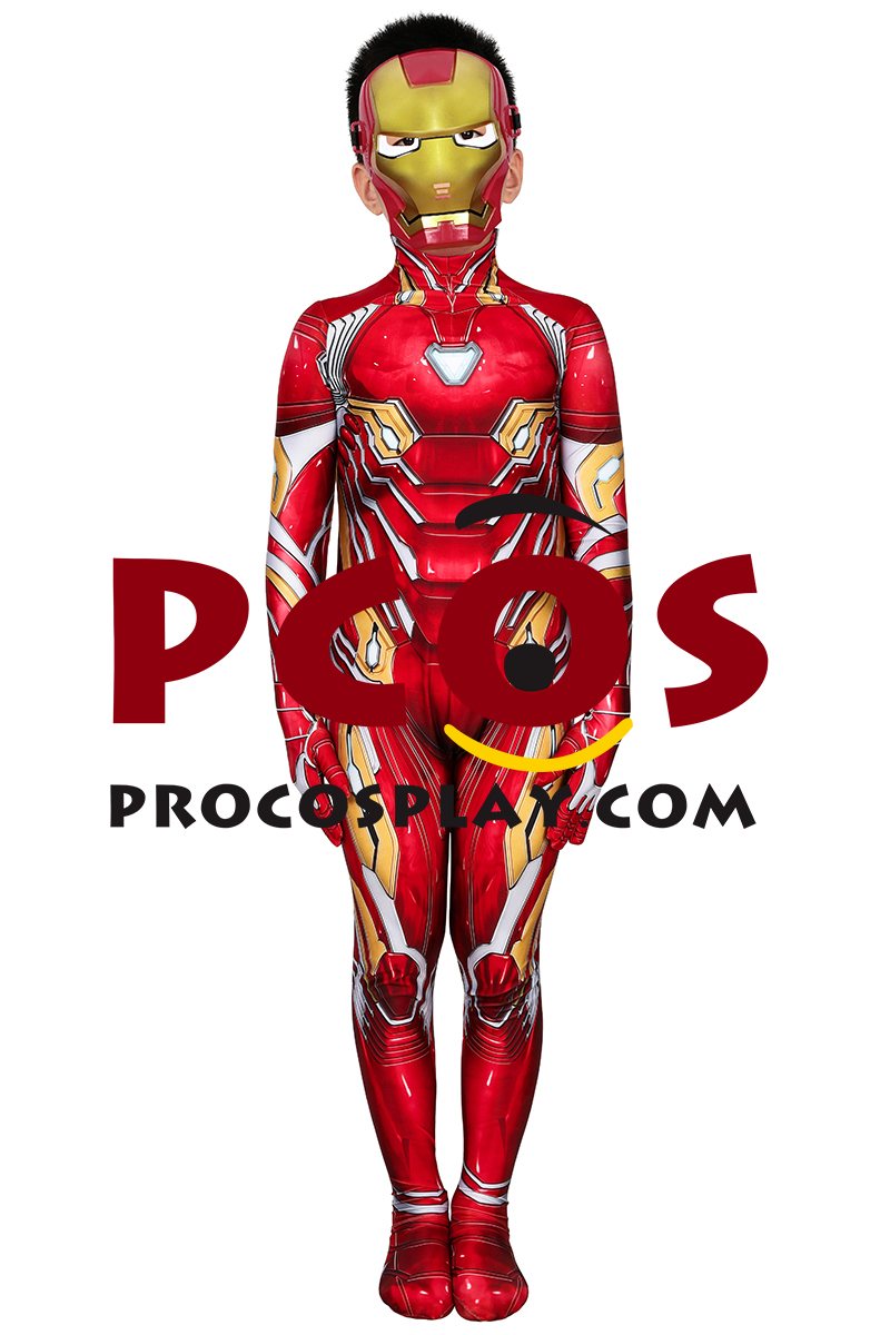 Infinity War Iron Man Tony Stark Nanotech Suit Cosplay Costume for Kids mp005965 (image for) Infinity War Iron Man Tony Stark Nanotech Suit Cosplay Costume for Kids mp005965