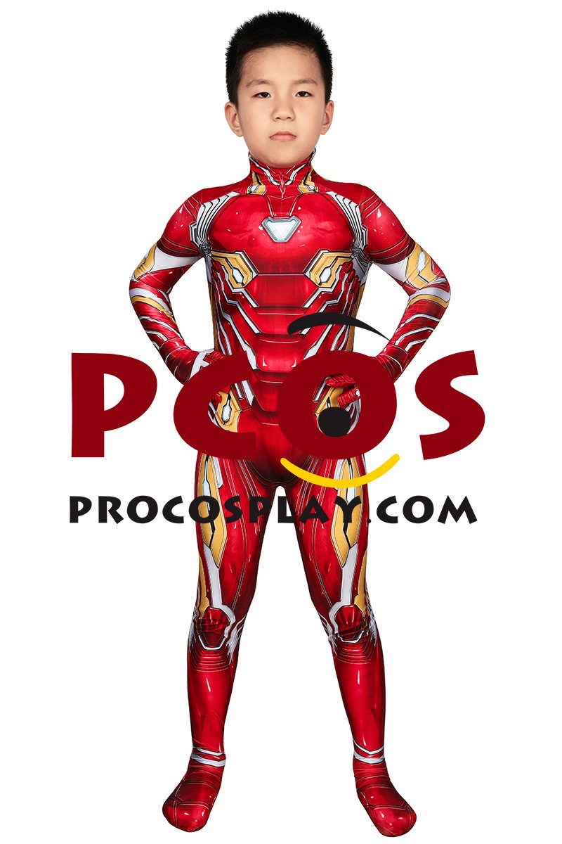 Infinity War Iron Man Tony Stark Nanotech Suit Cosplay Costume for Kids mp005965