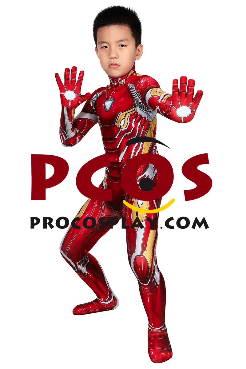 Infinity War Iron Man Tony Stark Nanotech Suit Cosplay Costume for Kids mp005965