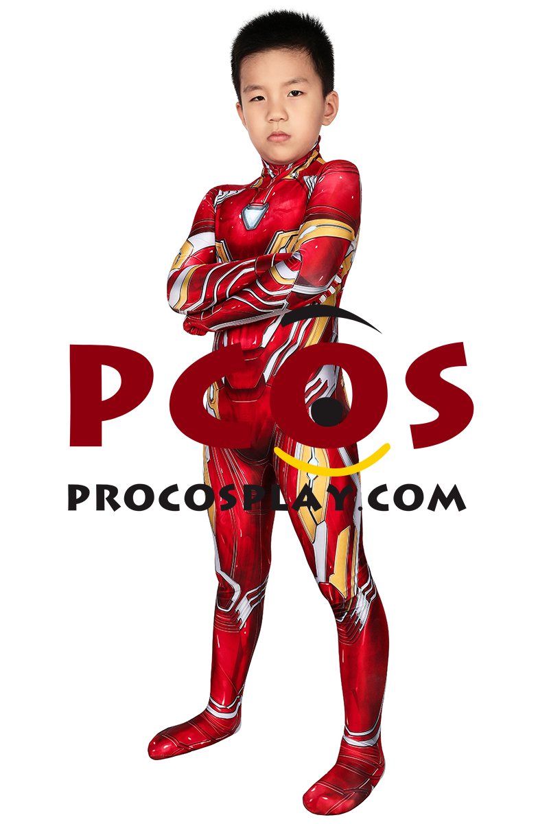 Infinity War Iron Man Tony Stark Nanotech Suit Cosplay Costume for Kids mp005965