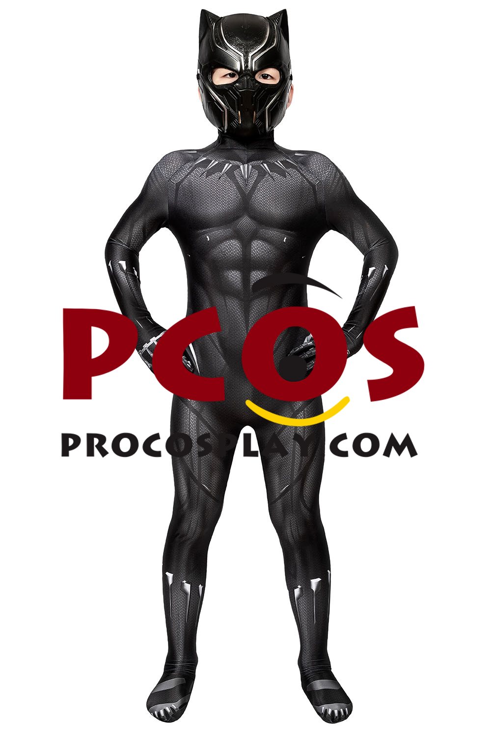 Black Panther 2018 T'Challa Cosplay Costume Jumpsuit For Kids C00251 (image for) Black Panther 2018 T'Challa Cosplay Costume Jumpsuit For Kids C00251