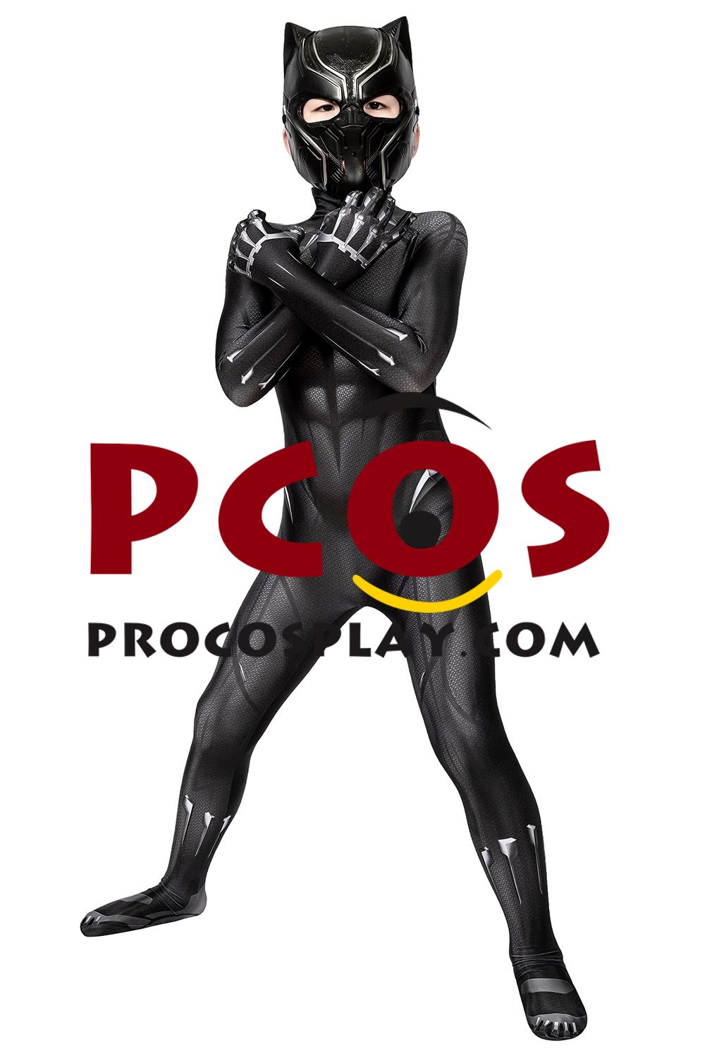 Black Panther 2018 T'Challa Cosplay Costume Jumpsuit For Kids C00251