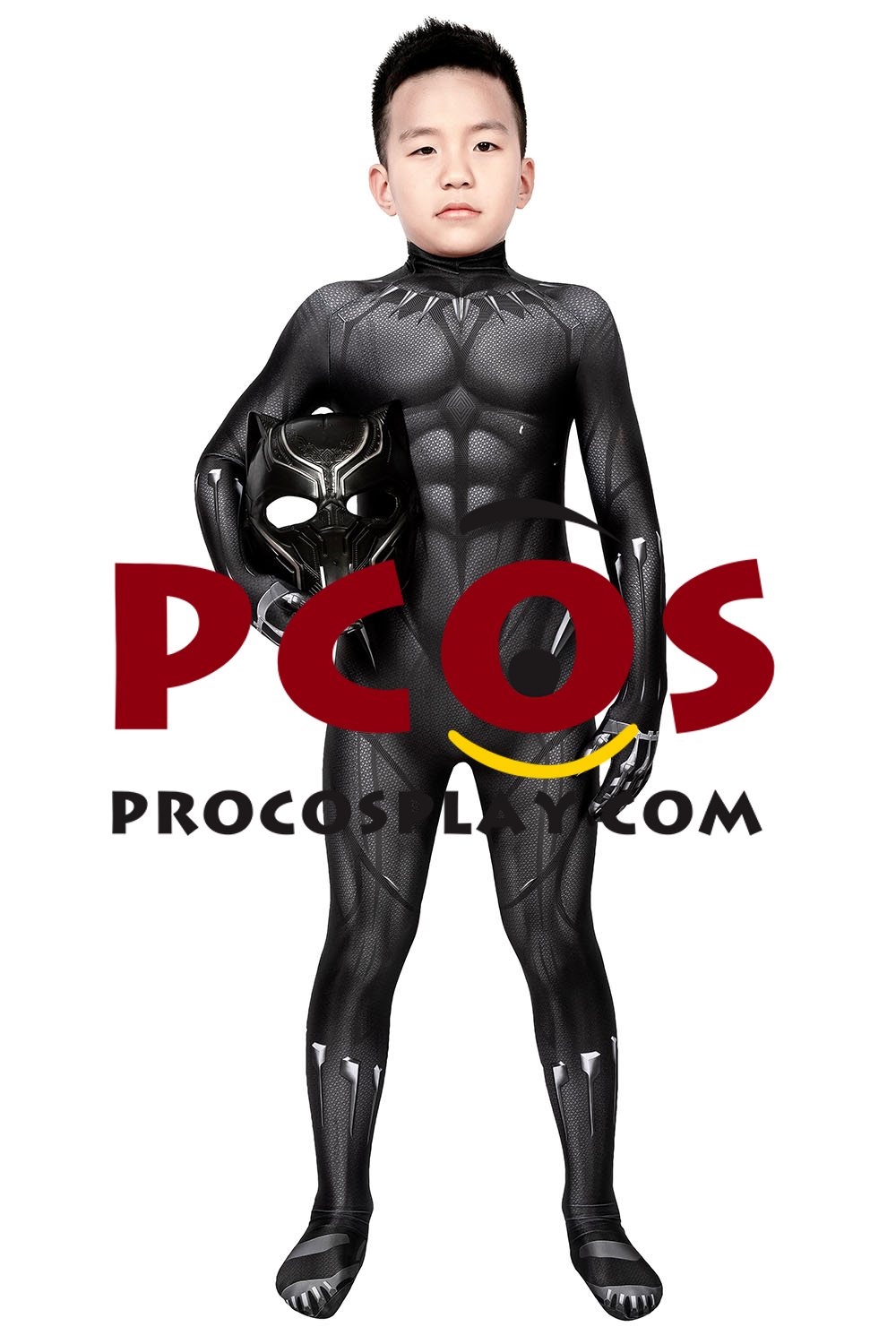 Black Panther 2018 T'Challa Cosplay Costume Jumpsuit For Kids C00251