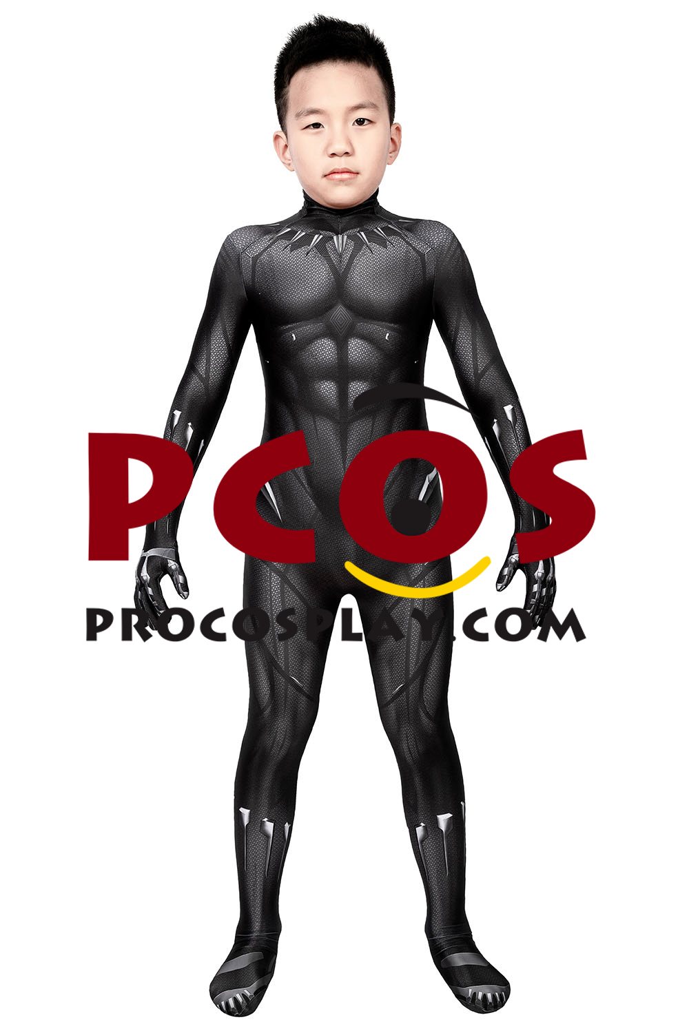 Black Panther 2018 T'Challa Cosplay Costume Jumpsuit For Kids C00251