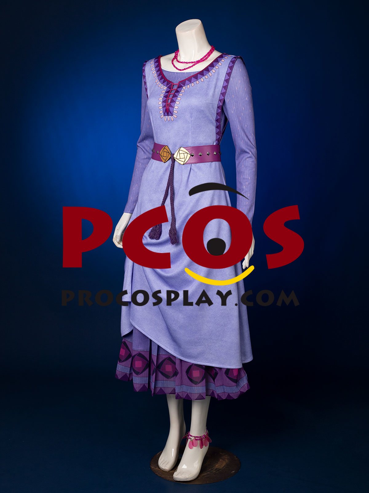 2023 Movie Wish Asha Cosplay Costume C08734 Upgraded Version