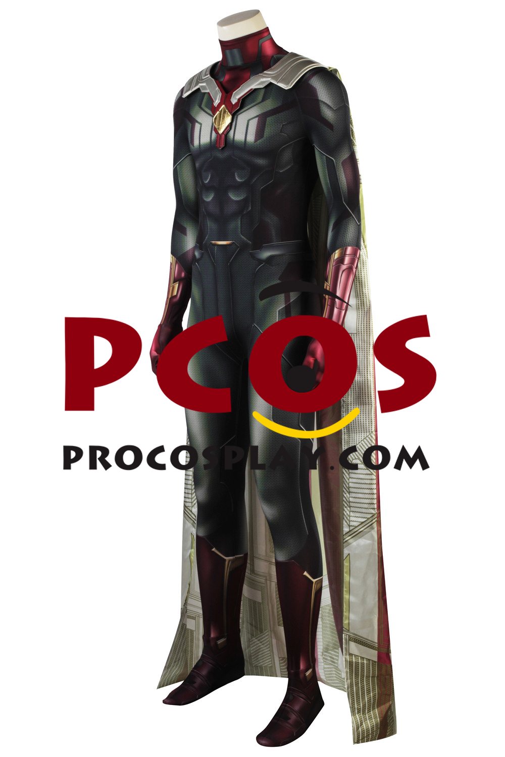 Infinity War Vision Cosplay Costume 3D Jumpsuit mp005410
