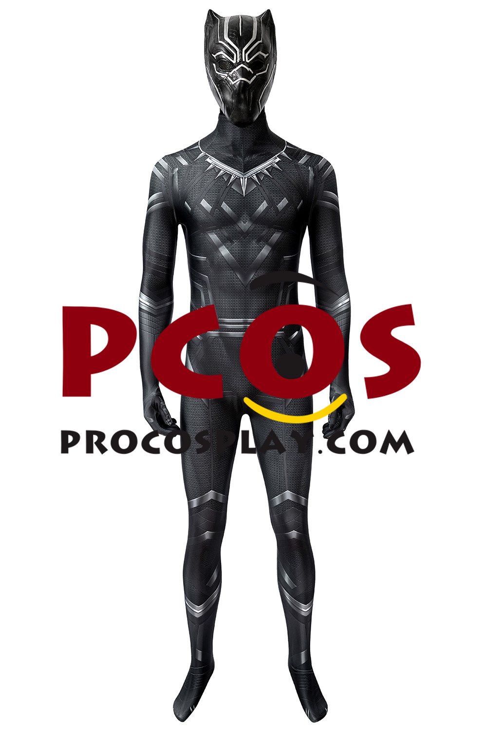 (image for) Civil War T'Challa Black Panther Cosplay Costume Jumpsuit C00252
