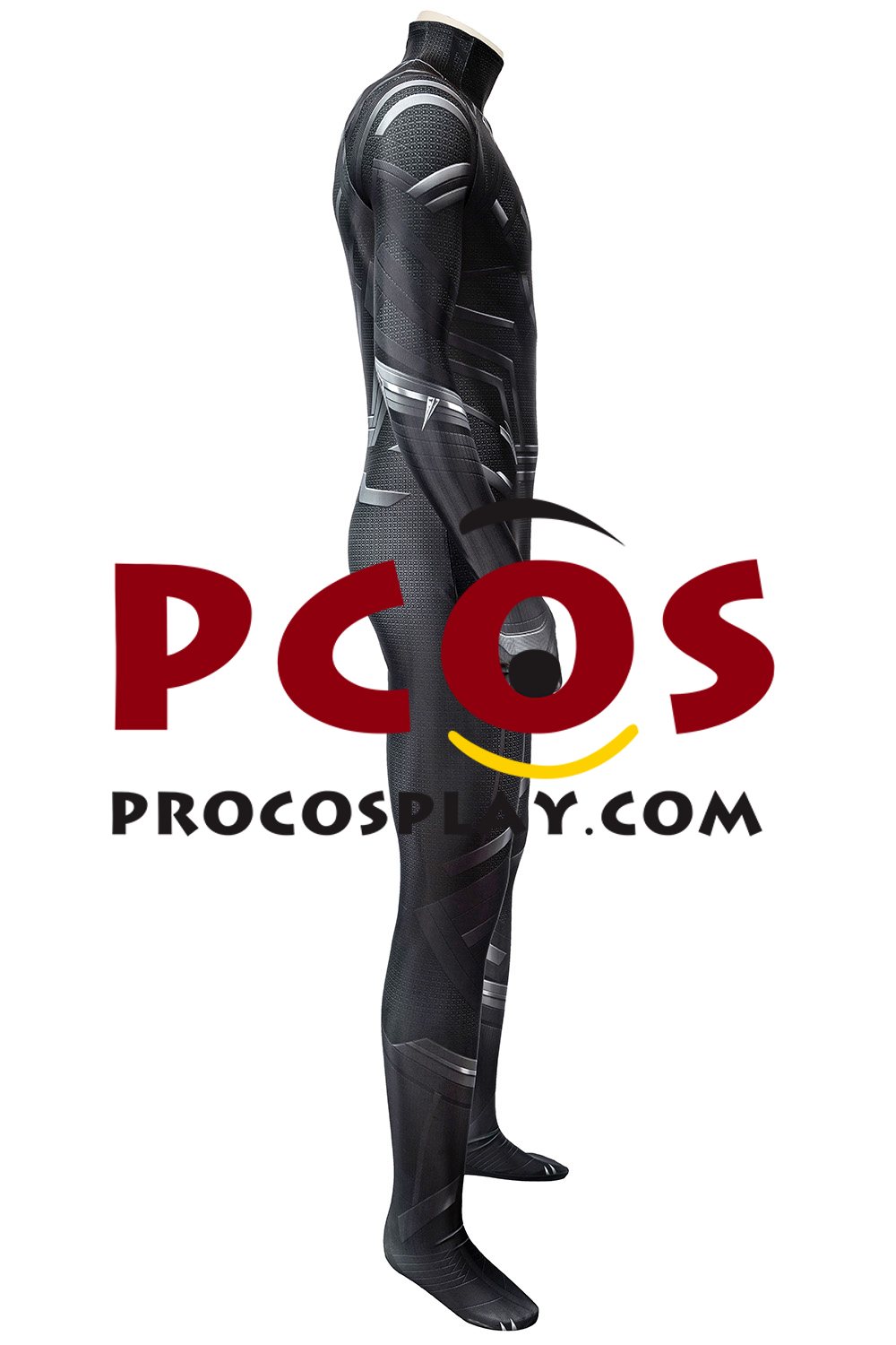 Civil War T'Challa Black Panther Cosplay Costume Jumpsuit C00252