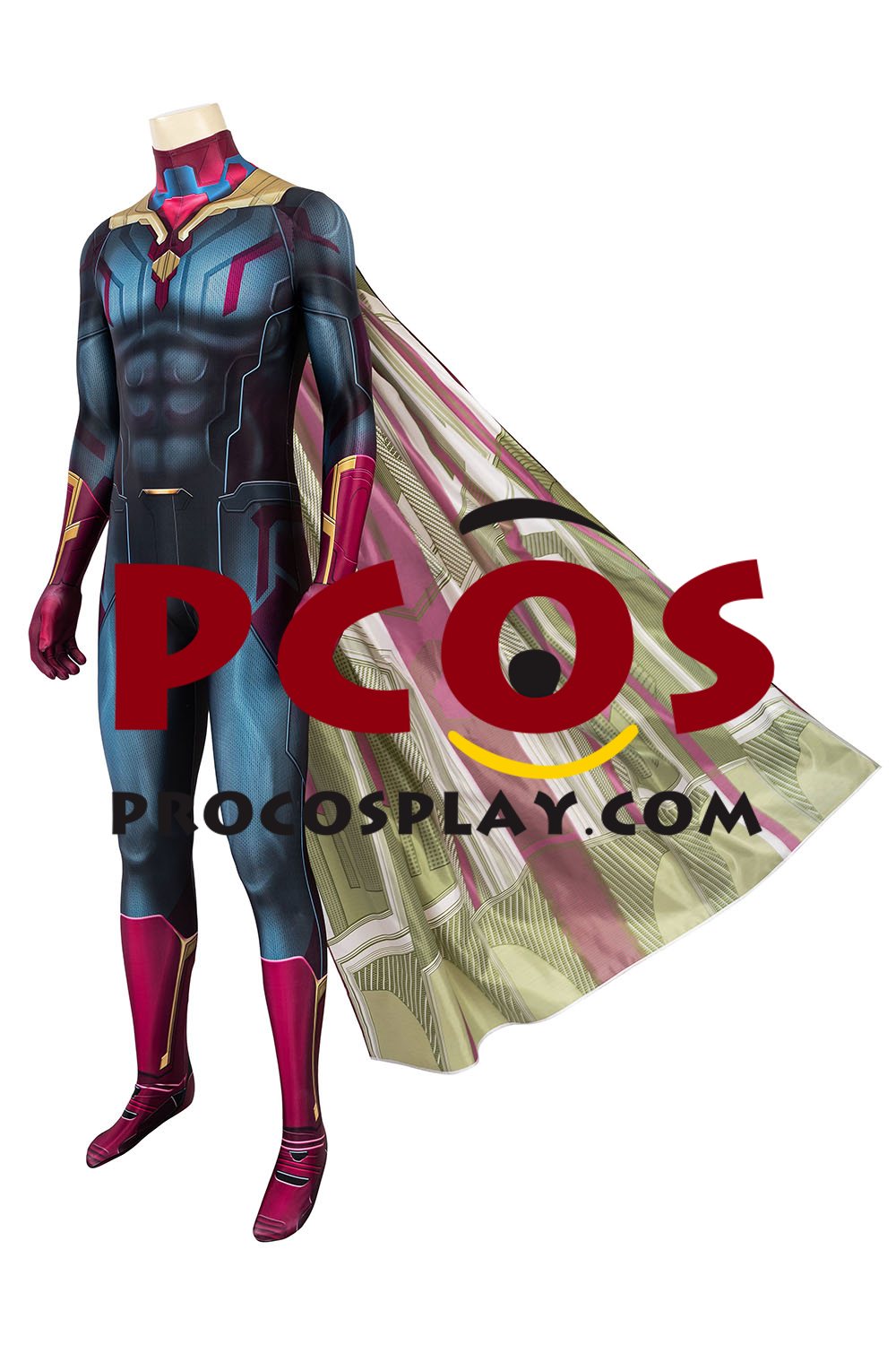 Infinity War Vision Cosplay Costume Jumpsuit C00254