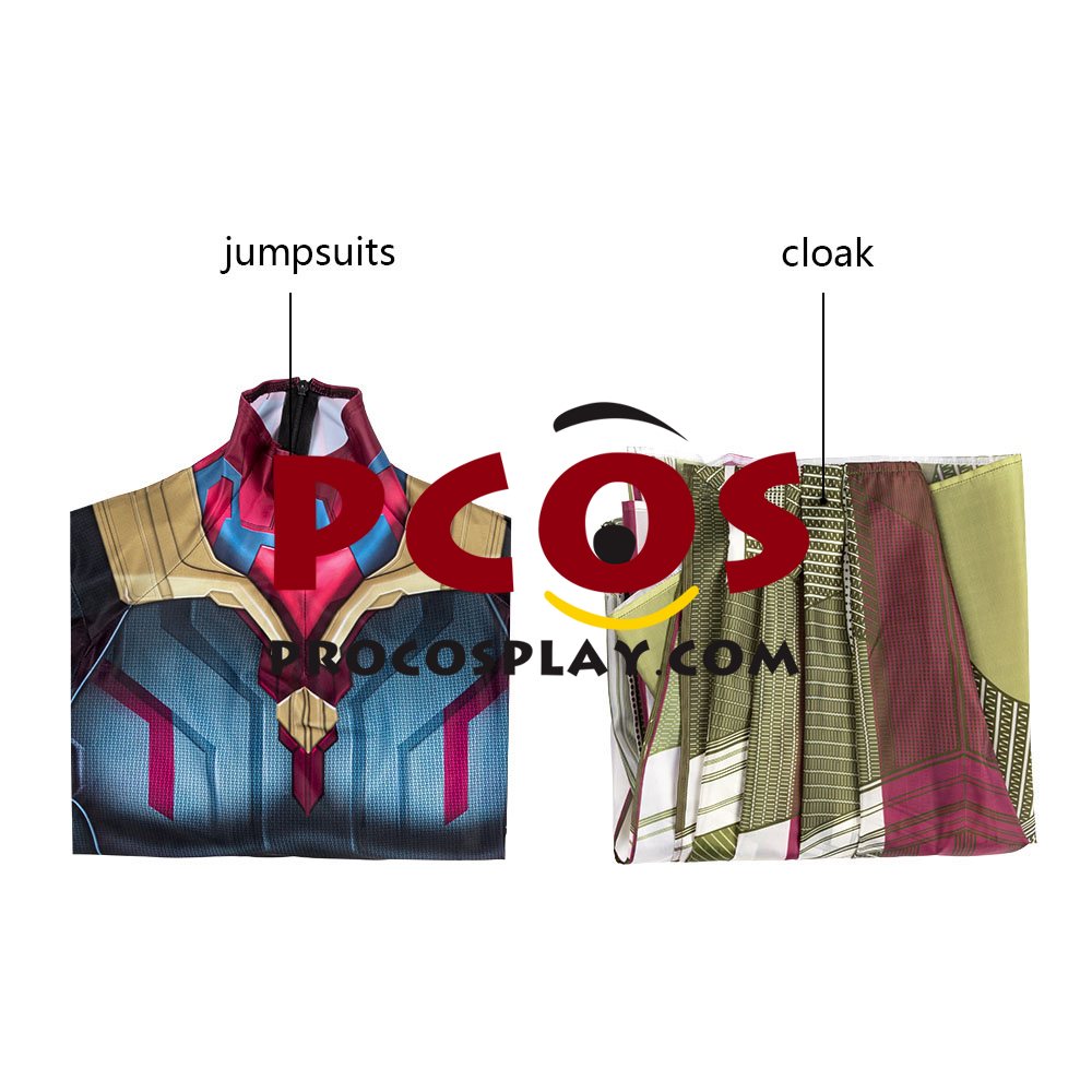 Infinity War Vision Cosplay Costume Jumpsuit C00254