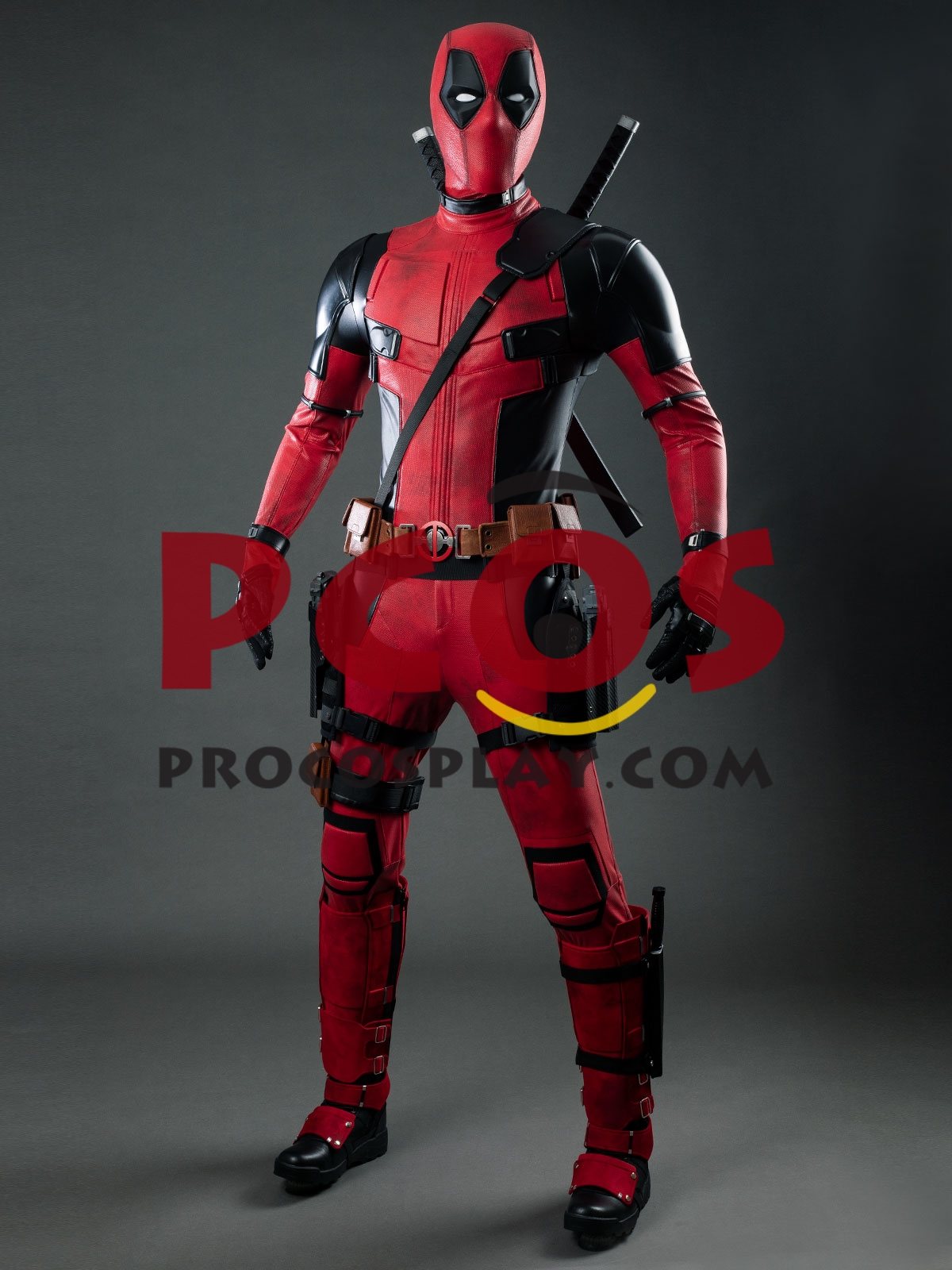 Deadpool 1 Wade Wilson Cosplay Costume Distressed Version C09929S