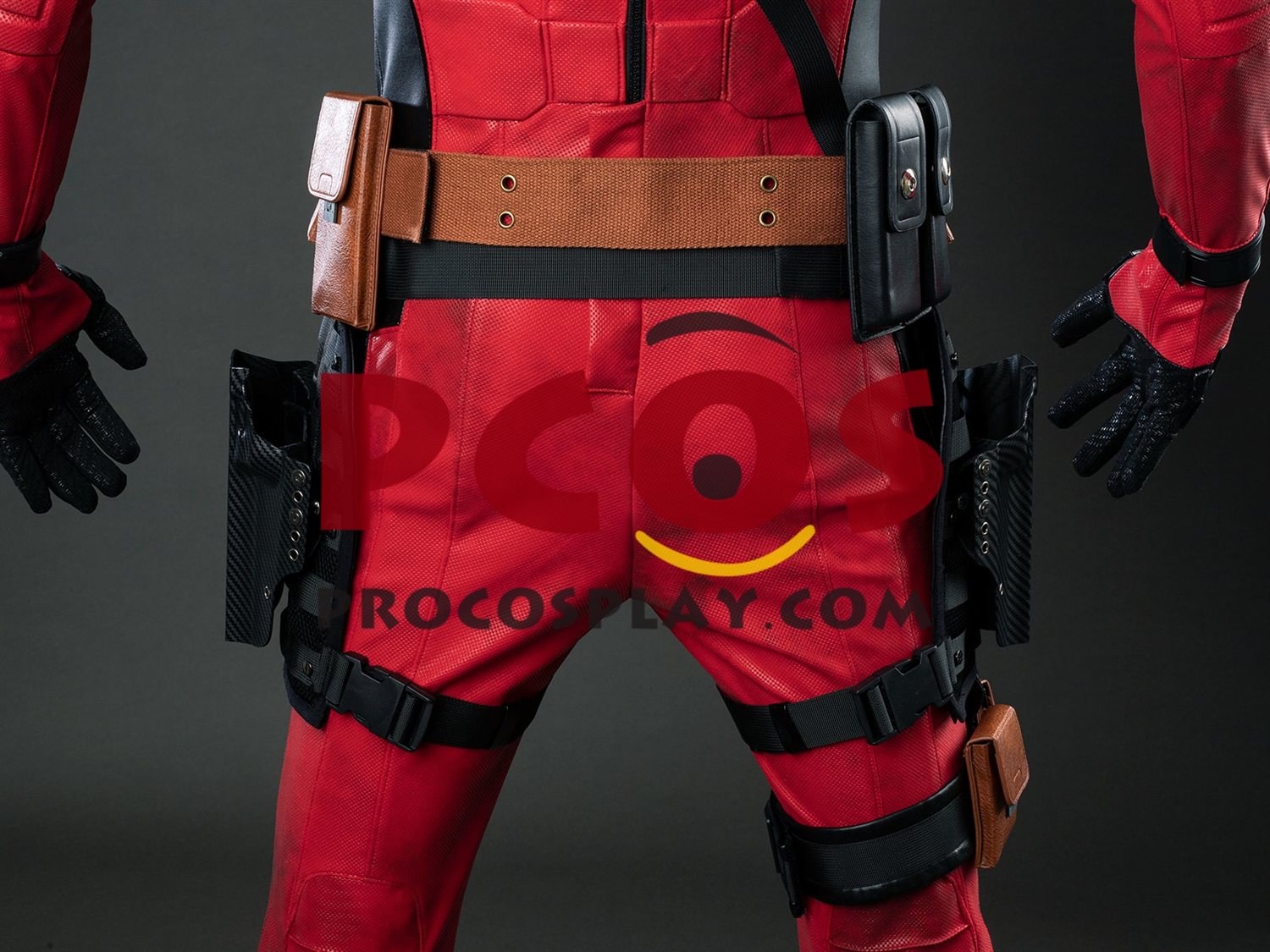 Deadpool 1 Wade Wilson Cosplay Costume Distressed Version C09929S