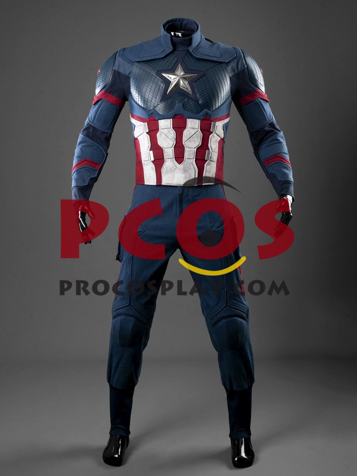 Ready to Ship Endgame Captain America Steve Rogers Cosplay Costume Retro Version C09815S