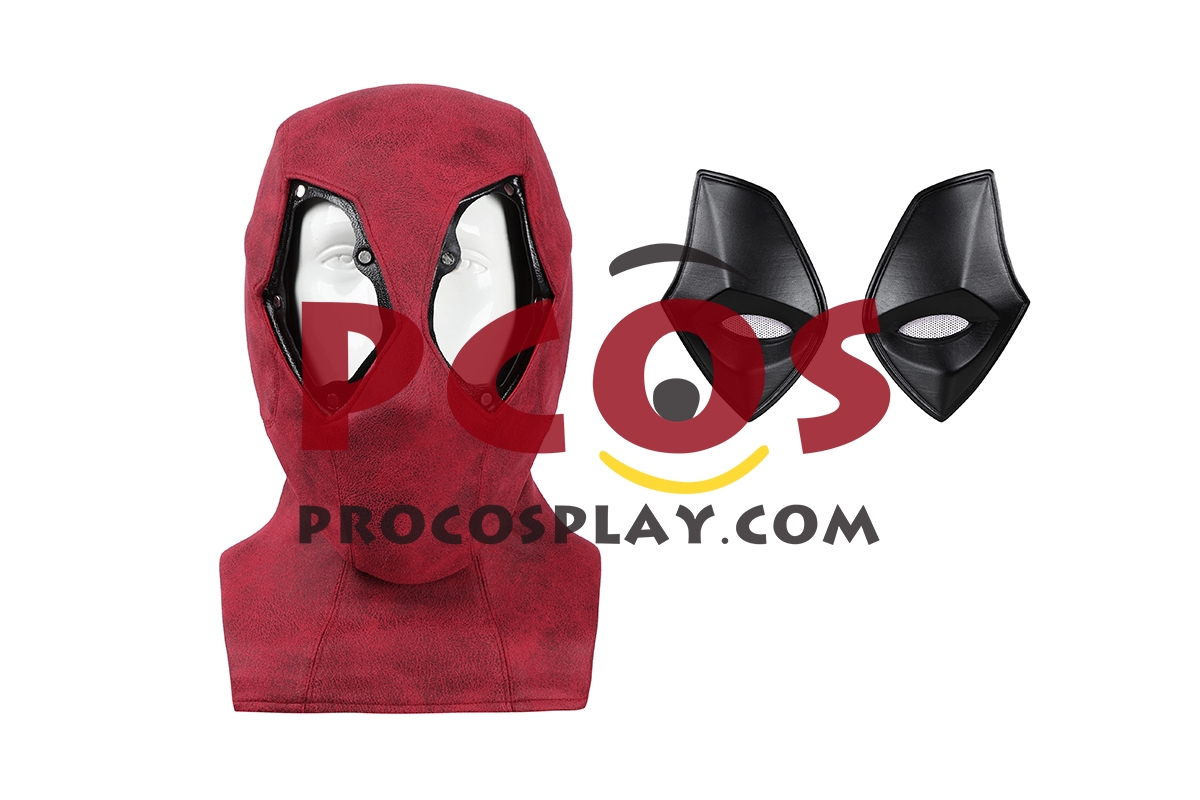 Ready to Ship Deadpool 3 Wade Wilson Deadpool Cosplay New Undetachable Eyes Helmet C08327_Mask_New