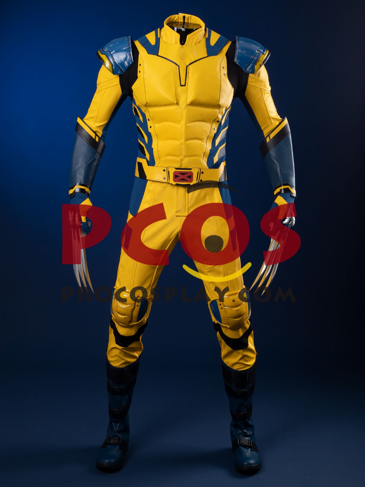 Ready to Ship Light Blue Deadpool 3 Deadpool & Wolverine Logan James Howlett Wolverine Cosplay Costume Without Mask C08343_B Defect Promotion