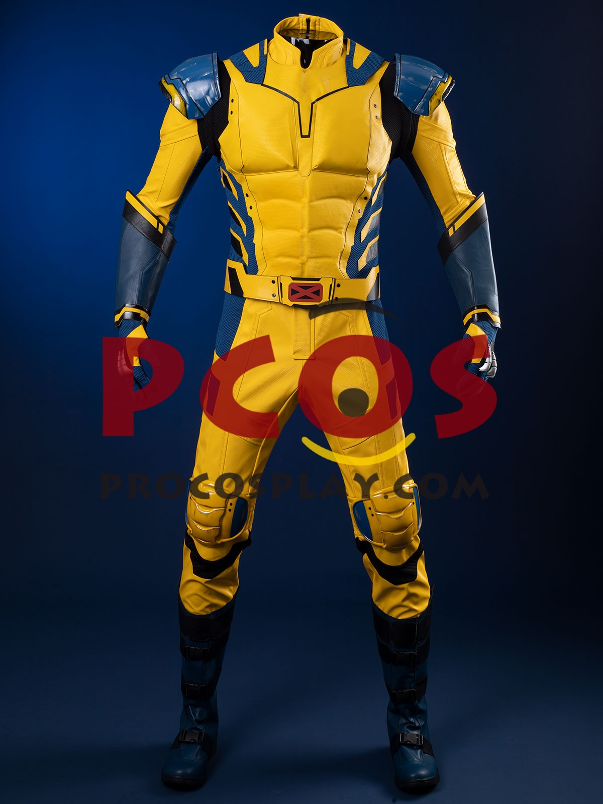 Ready to Ship Light Blue Deadpool 3 Deadpool & Wolverine Logan James Howlett Wolverine Cosplay Costume Without Mask C08343_B Defect Promotion