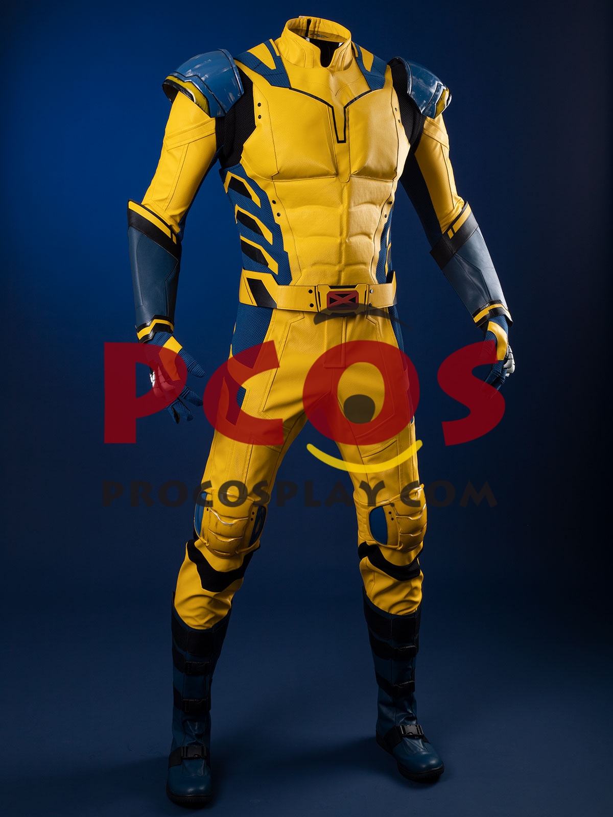 Ready to Ship Light Blue Deadpool 3 Deadpool & Wolverine Logan James Howlett Wolverine Cosplay Costume Without Mask C08343_B Defect Promotion