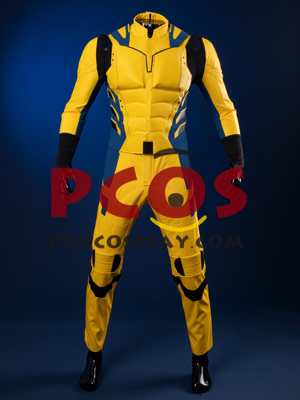 Ready to Ship Light Blue Deadpool 3 Deadpool & Wolverine Logan James Howlett Wolverine Cosplay Costume Without Mask C08343_B Defect Promotion