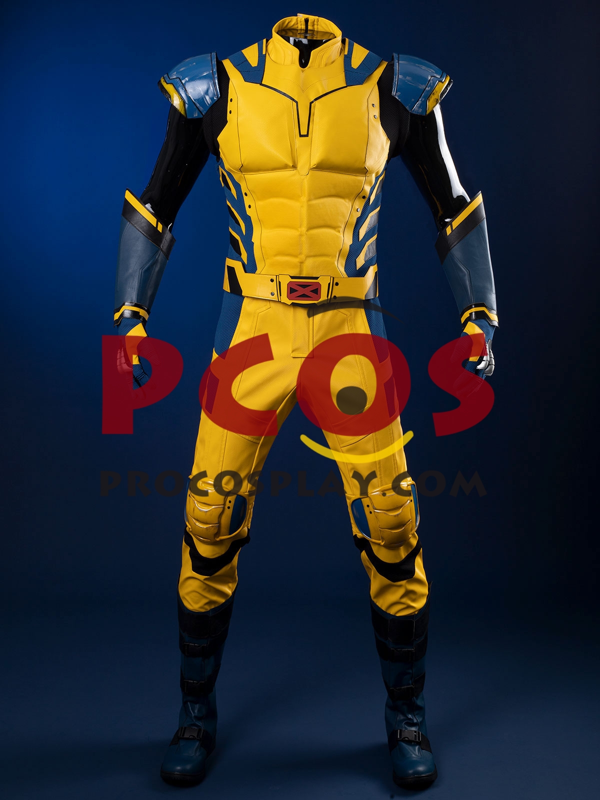 Ready to Ship Light Blue Deadpool 3 Deadpool & Wolverine Logan James Howlett Wolverine Cosplay Costume Without Mask C08343_B Defect Promotion