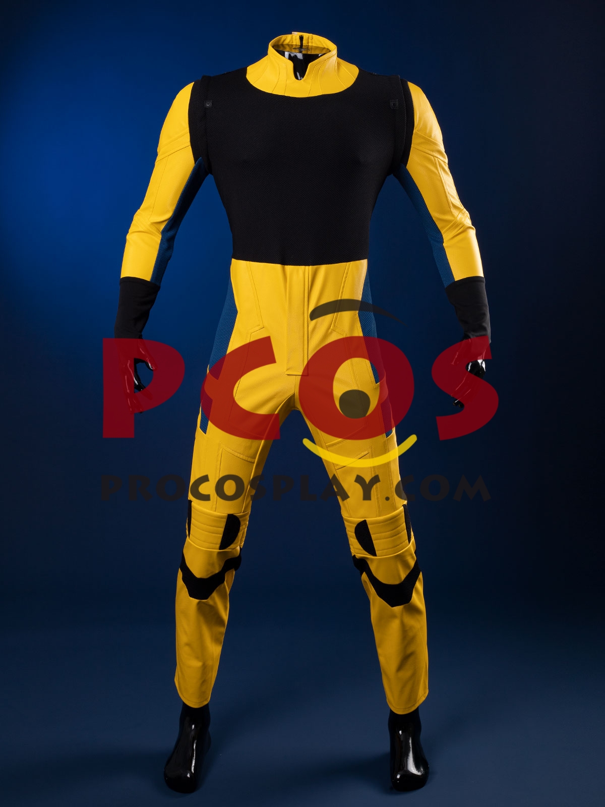 Ready to Ship Light Blue Deadpool 3 Deadpool & Wolverine Logan James Howlett Wolverine Cosplay Costume Without Mask C08343_B Defect Promotion