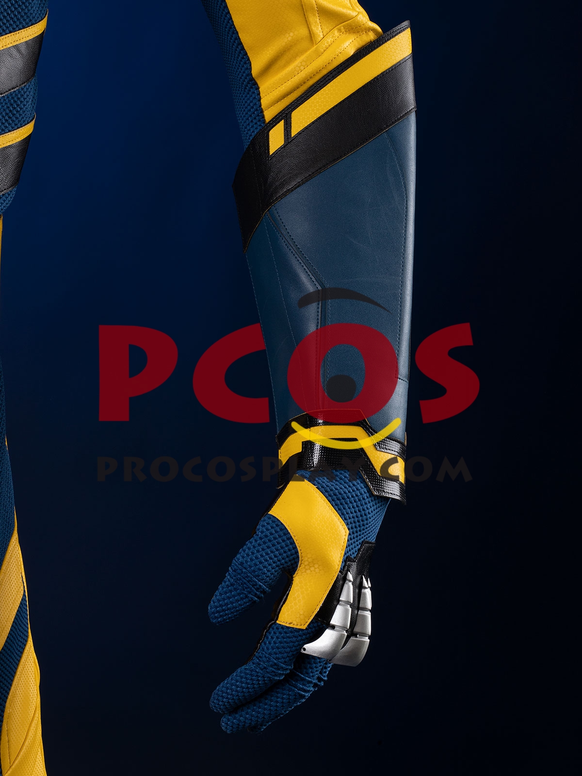 Ready to Ship Light Blue Deadpool 3 Deadpool & Wolverine Logan James Howlett Wolverine Cosplay Costume Without Mask C08343_B Defect Promotion