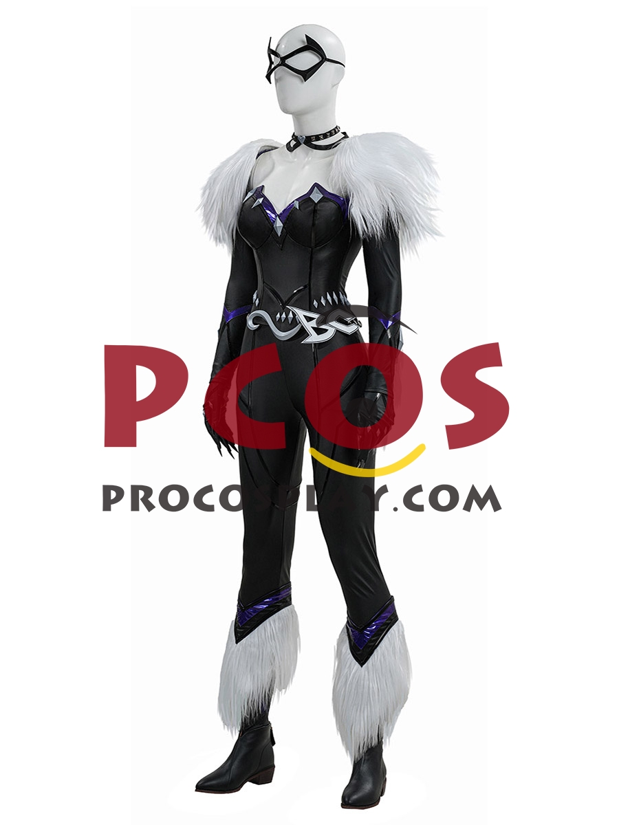 Game Rivals Black Cat Felicia Hardy Cosplay Costume C10027