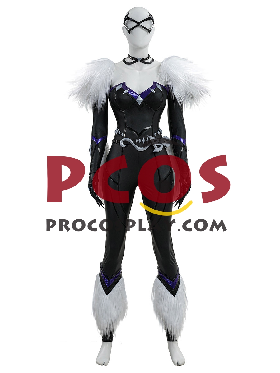 Game Rivals Black Cat Felicia Hardy Cosplay Costume C10027