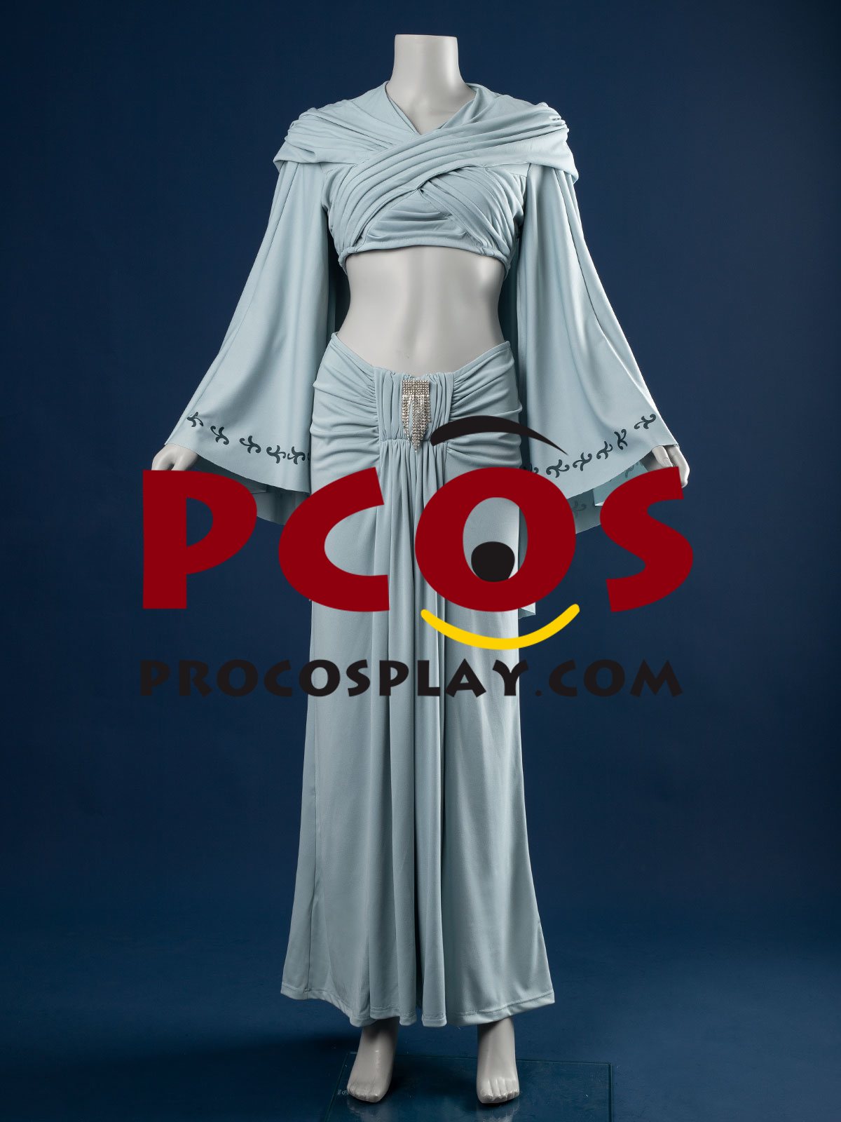(image for) Ready to Ship Padmé Naberrie Amidala Padme Light Blue Cosplay Dress FY0189