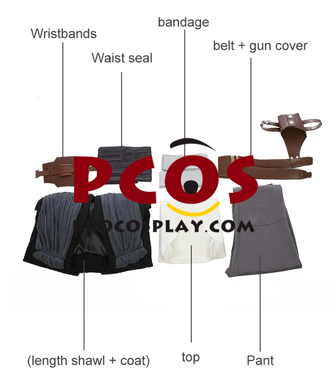 New:The Last Jedi Rey Cosplay Costume mp003832